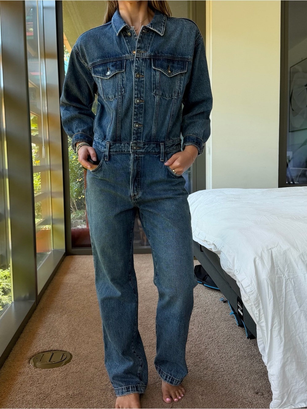 Favorite Daughter Denim Jumpsuit